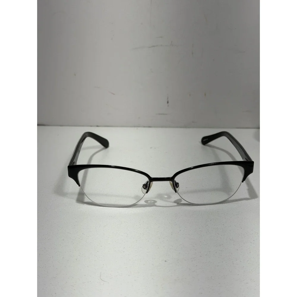 Kate Spade Shayla 0W33 Black Semi-Rimless‎ Cat Eye Eyeglasses Frames 51-17-135
